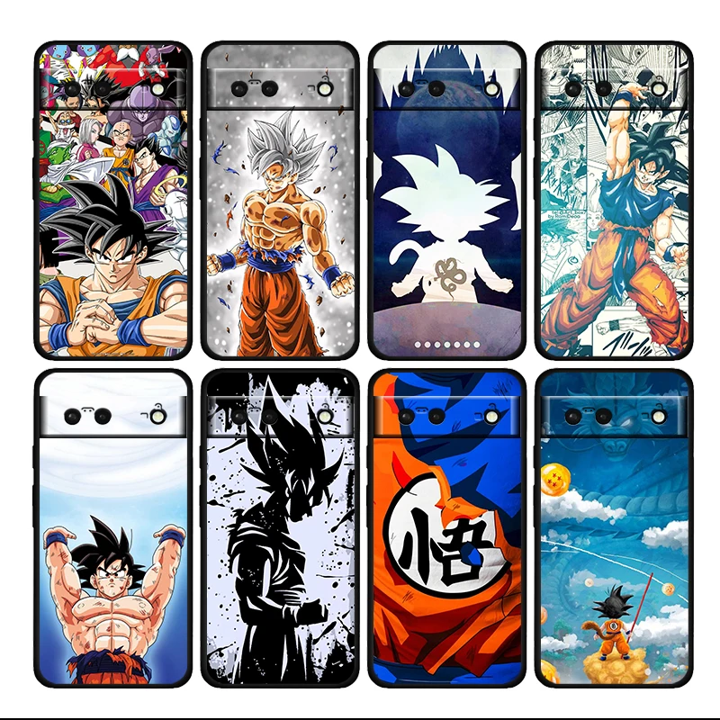 

Anime Dragon Ball Shockproof Cover for Google Pixel 6 6a 6Pro 5 5a 4 4a XL 5G Silicone Black Phone Case Shell Soft Coque Fundas