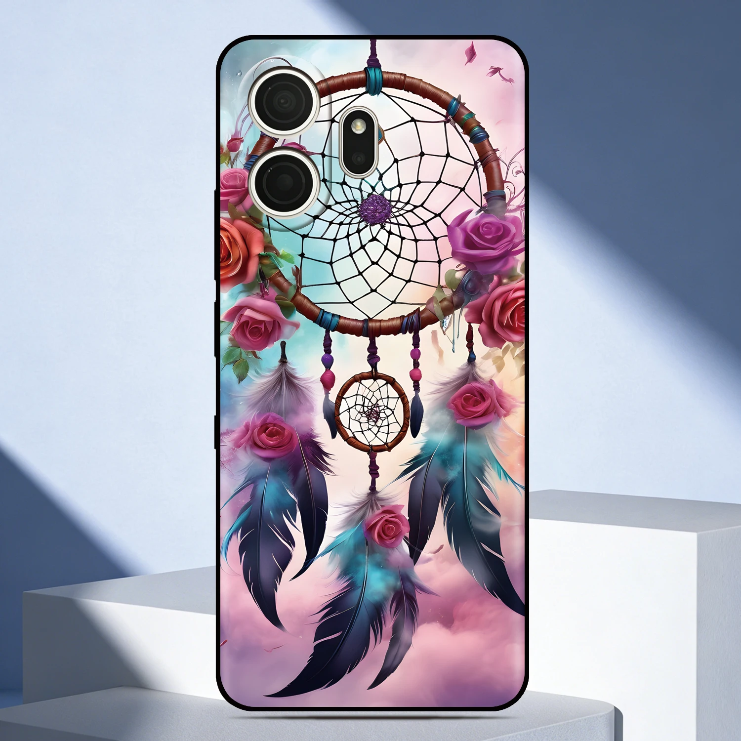 Фото Чехол для телефона Rose Dream Catcher для Motorola Moto G87 G67 G77 G17 G47 G37 G56 G85 G86 G8 G84 G54 Power One Macro Custom Cover №4