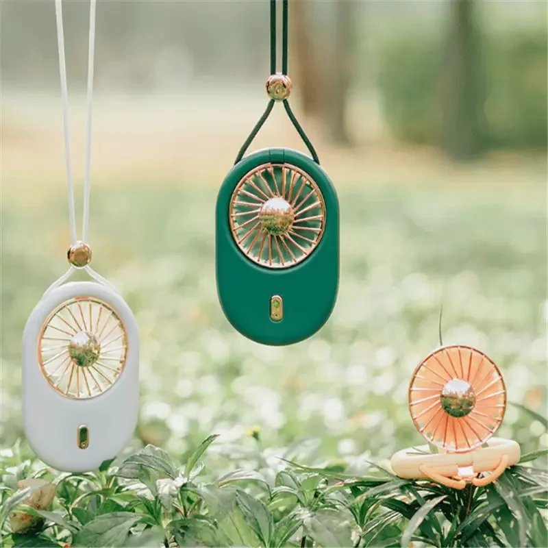 

Mini Handheld Neck Fan Portable With USB Gadgets Rechargeable Air Cooler Student Outdoor Travel Desktop Small Fans Pocket