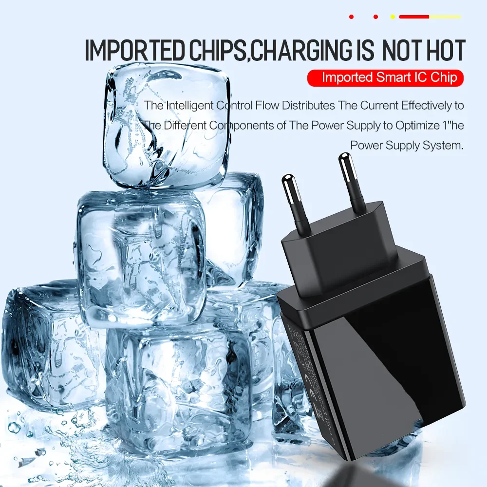 

Charge 3.0 4.0 USB Charger Universal Mobile Phone Chargers Fast Charging Wall Adapter For iPhone 11 Samsung Huawei Charger