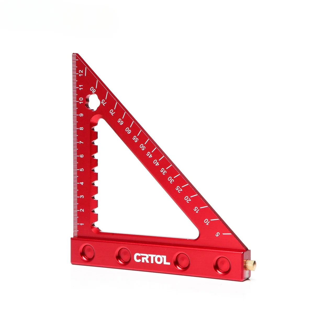 CRTOL 6-дюймовая 90-градусная метрическая угловая линейка из алюминиевого сплава