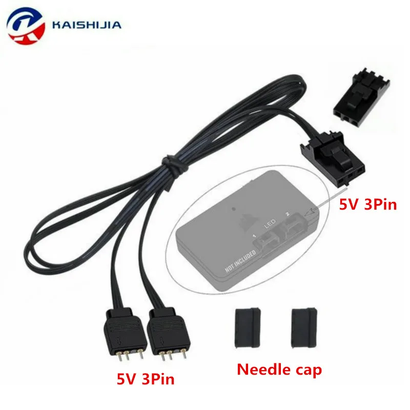 60 см Corsair 5 в 3Pin RGB ARGB разветвитель адаптер кабель для ...