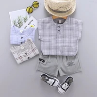 1 4y toddler boy clothes summer short sleeve shirt pants baby sets tracksuit for children suit beach clothing