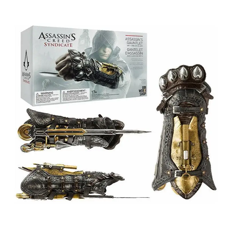 

Assassin's Creed Syndicate Cosplay Props Sword In The Sleeve Action Figure Edward Connor Ejectable Game Weapon Props Model Toys