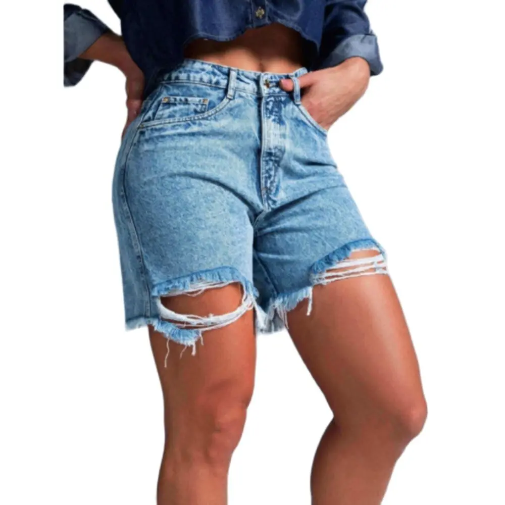 

Women Sexy Summer Streetwear Shorts Female Ripped Hole Bottoms Office Lady Women Cotton Denim Jean Shorts