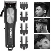 kemei km 2604 professional cordless hair clippers for hair cutting electric hair beard trimmer mens rechargeable grooming kit