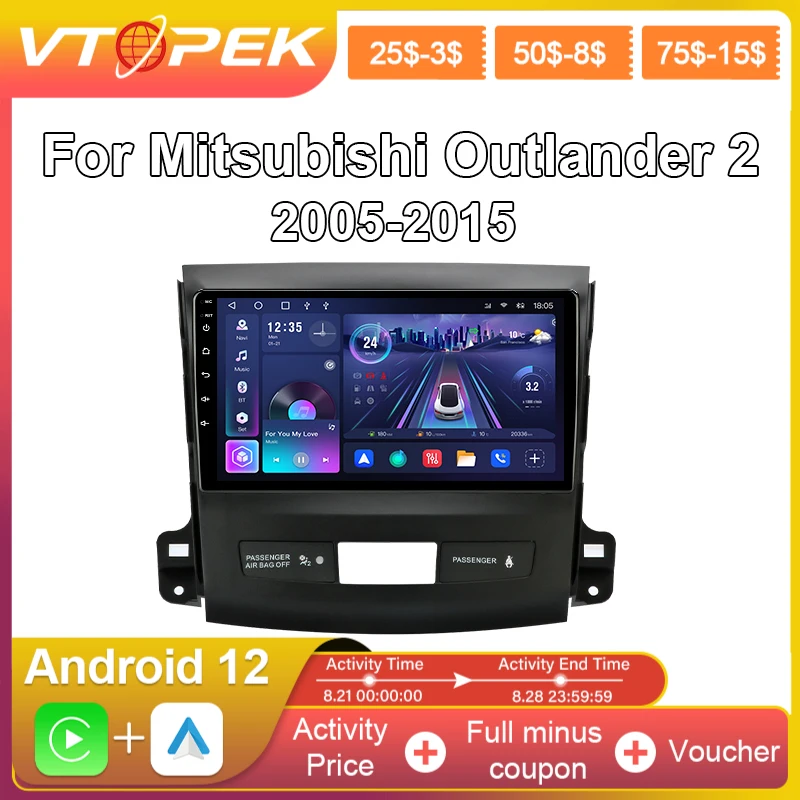 Multimidia Player For Mitsubishi Outlander Xl 2 2005-2012 For Citroen C-crosser 2007-2013