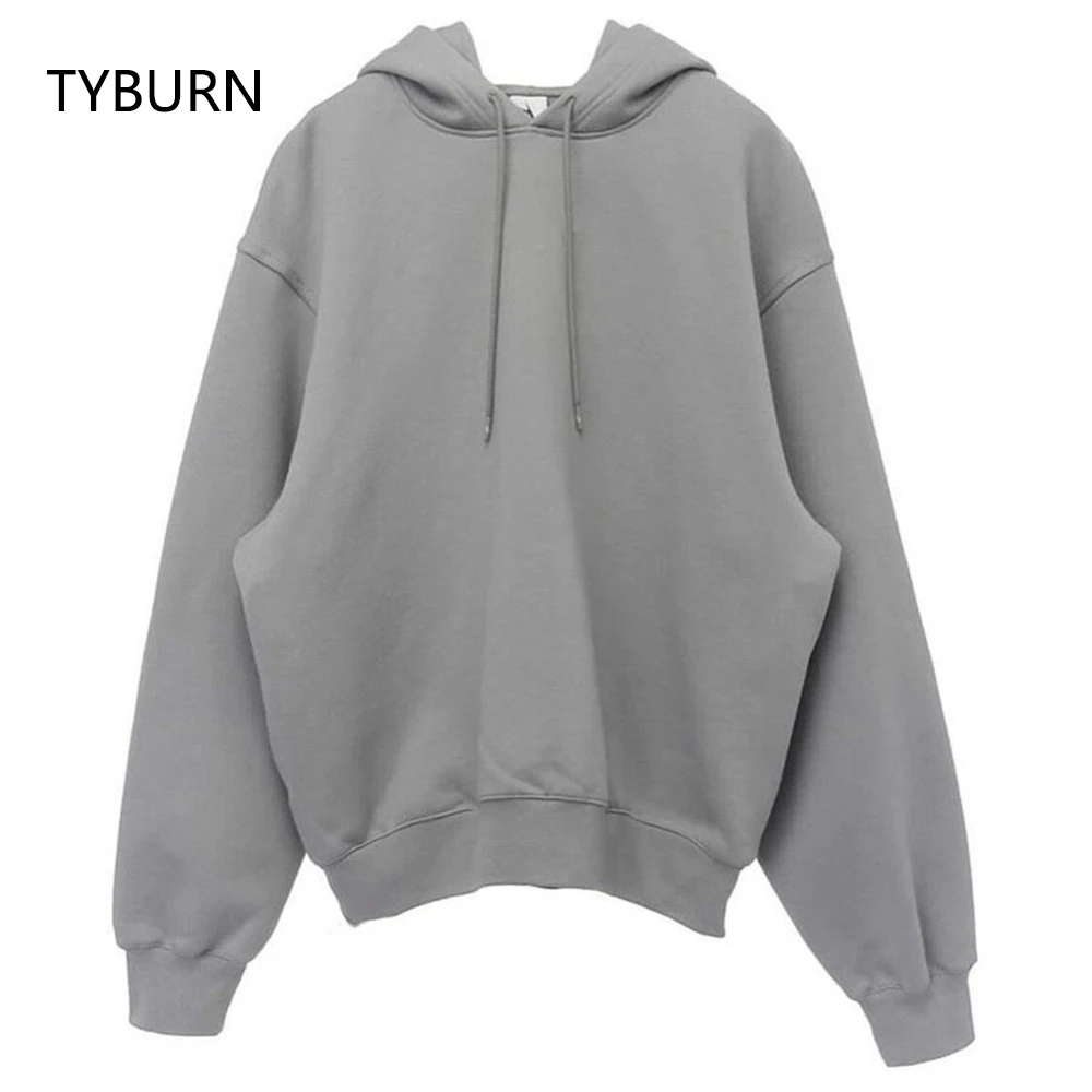 

Новинка, осенне-зимний пуловер, толстовка с капюшоном для мужчин и женщин, модная двойная шапка, утепленная свободная толстовка, большие размеры