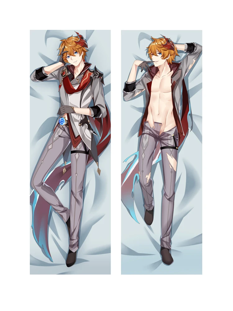 

New Design Original Genshin Impact Tartaglia Cosplay Dakimakura Hugging Body Pillow Case Japanese Anime Cover Gifts