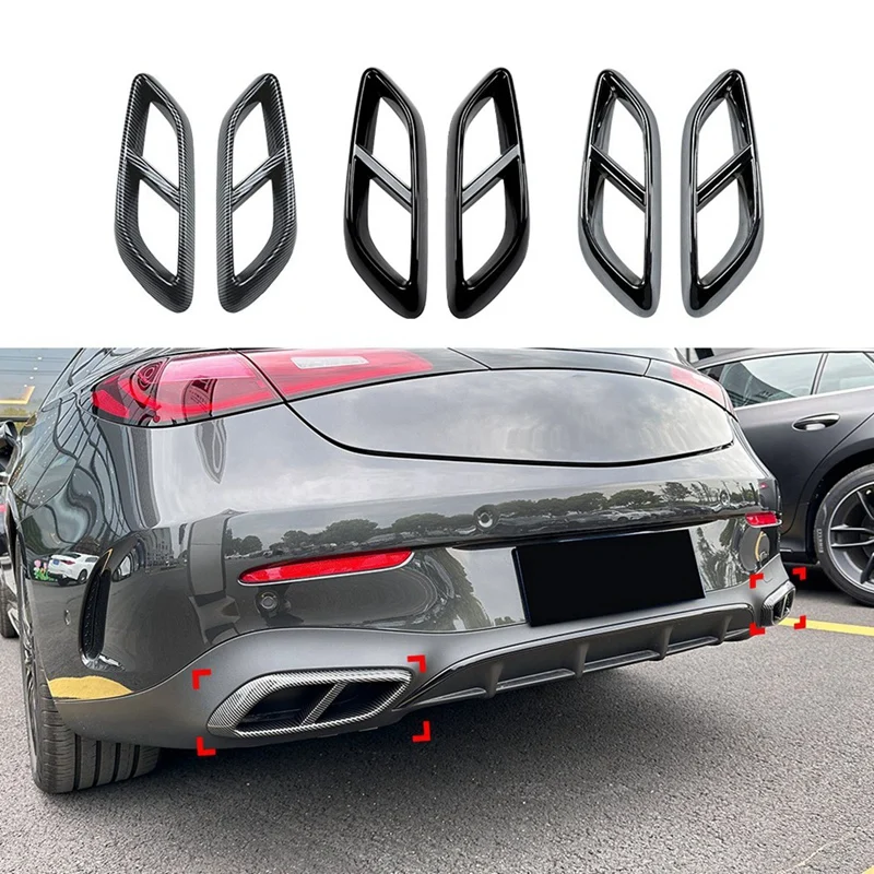 Отделка выхлопной трубы автомобиля наклейки на крышку для Mercedes-Benz CLE Coupe C236 2024 + AMG