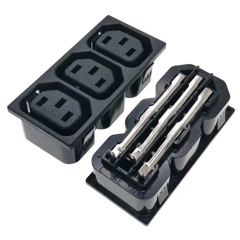 3 IN 1 - IEC320 C13 Female 3-Way Panel Mount Power Inlet Socket AC250V 10A | Обустройство дома