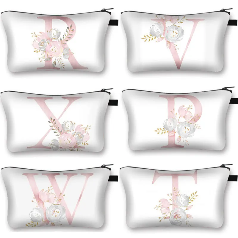 

Art Cosmetic Bag Multifunction Beauty Bag Clutch Bag Travel Pouch Storage Bag Women Cosmetic Bag Wash Bag White Toiletry Bag