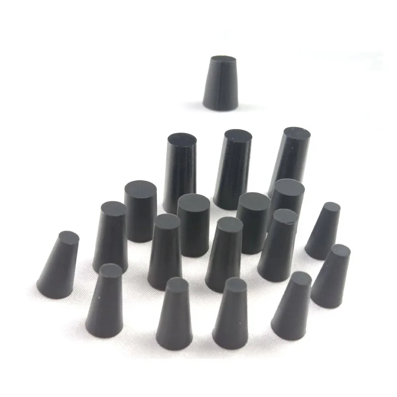 Конические высокотемпературные силиконовые заглушки конические черные/белые