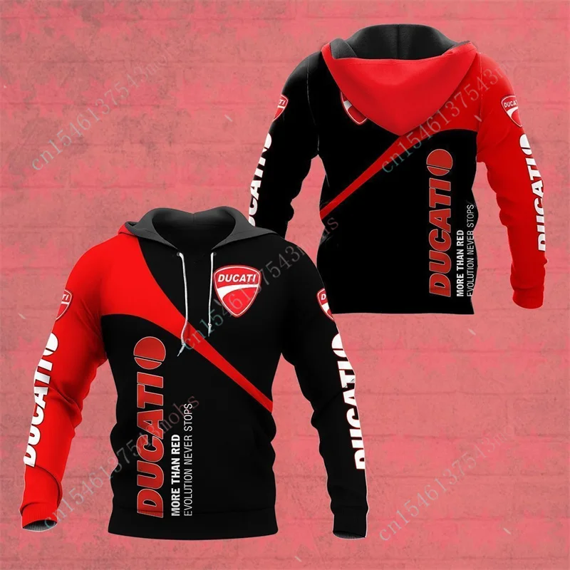 

2022 Ducati New Men's Hoodie Casual Streetwear Harajuku Men's Clothing 3D Anime Hooded Sweatshirt High Quality Oversized Hoodie