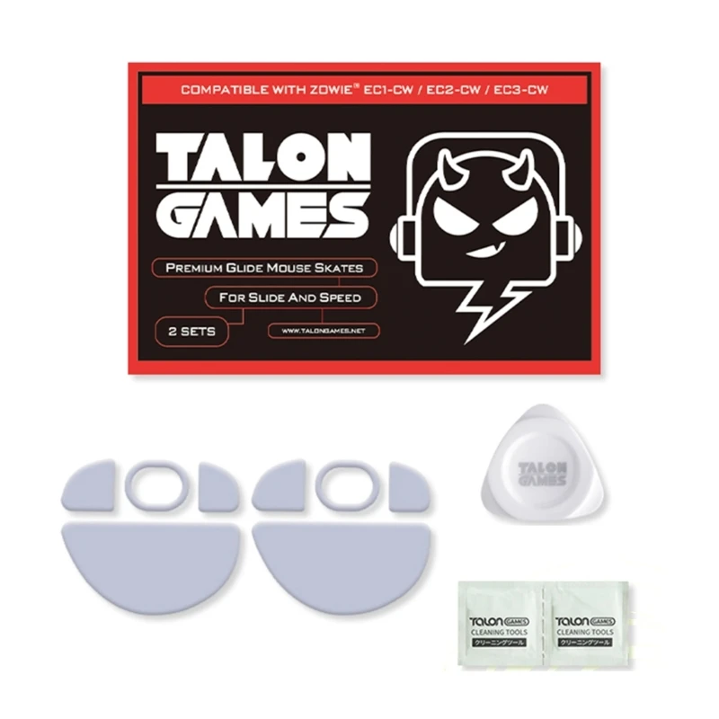 2 компл. TALONGAMES наклейки на коньки для мыши коврик ног скользит закругленный