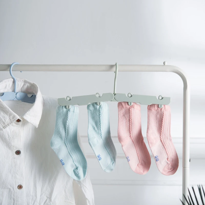 

Складная вешалка для пальто и одежды, портативная дорожная Нескользящая вешалка для одежды, прищепки, полотенца, носков, органайзер для хранения в шкафу