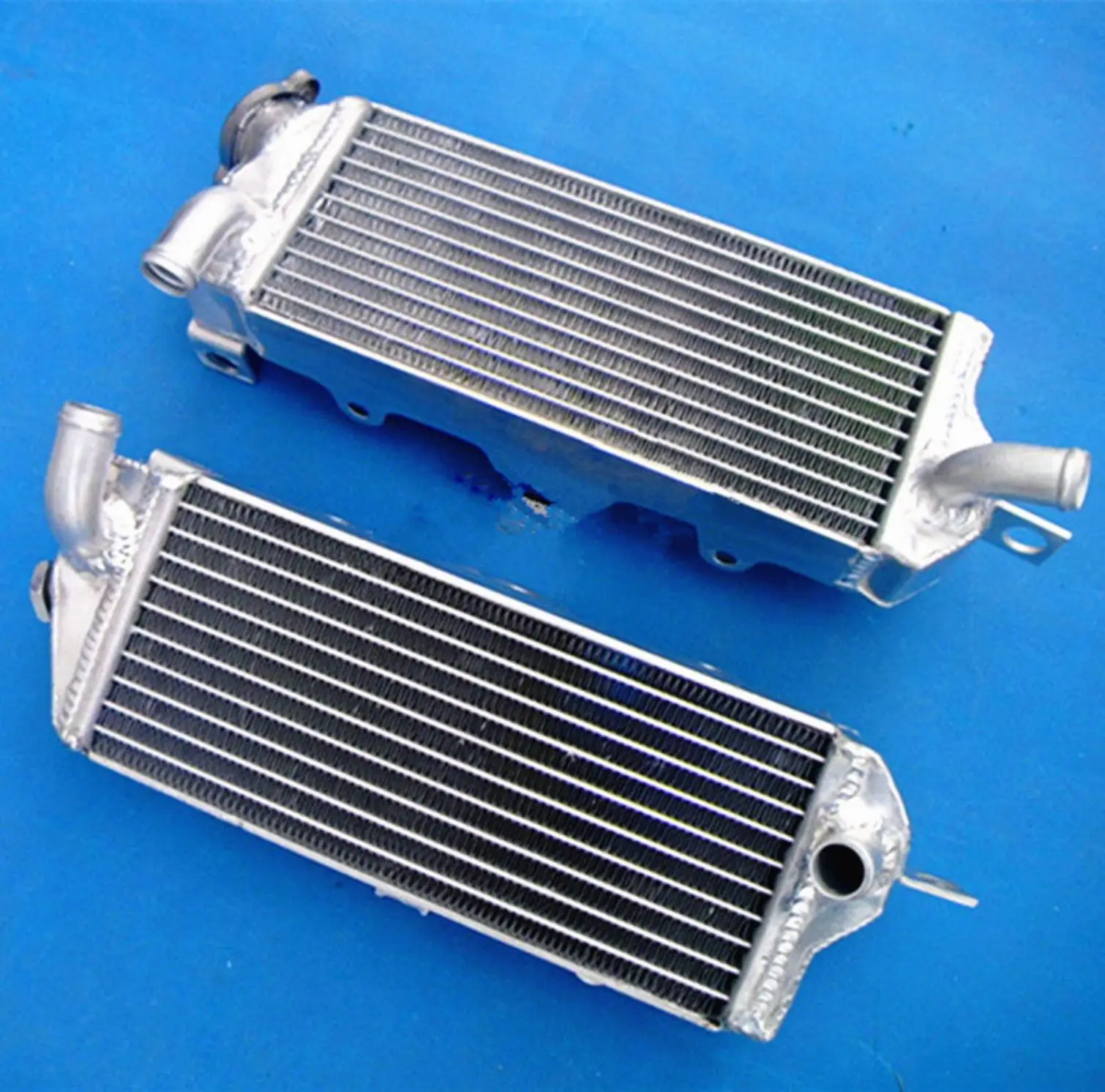 For 1986 1987 Kawasaki Tecate KXT250 Aluminum Radiator Cooler Cooling Coolant