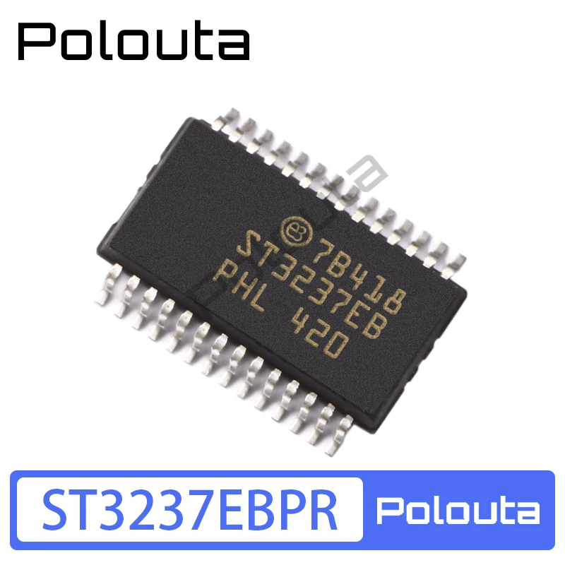 

2 Pcs Polouta ST3237EBPR SSOP-28 RS-232 Transceiver IC Chip Arduino Nano Integrated Circuits Diy Electronic Kit Free Shipping