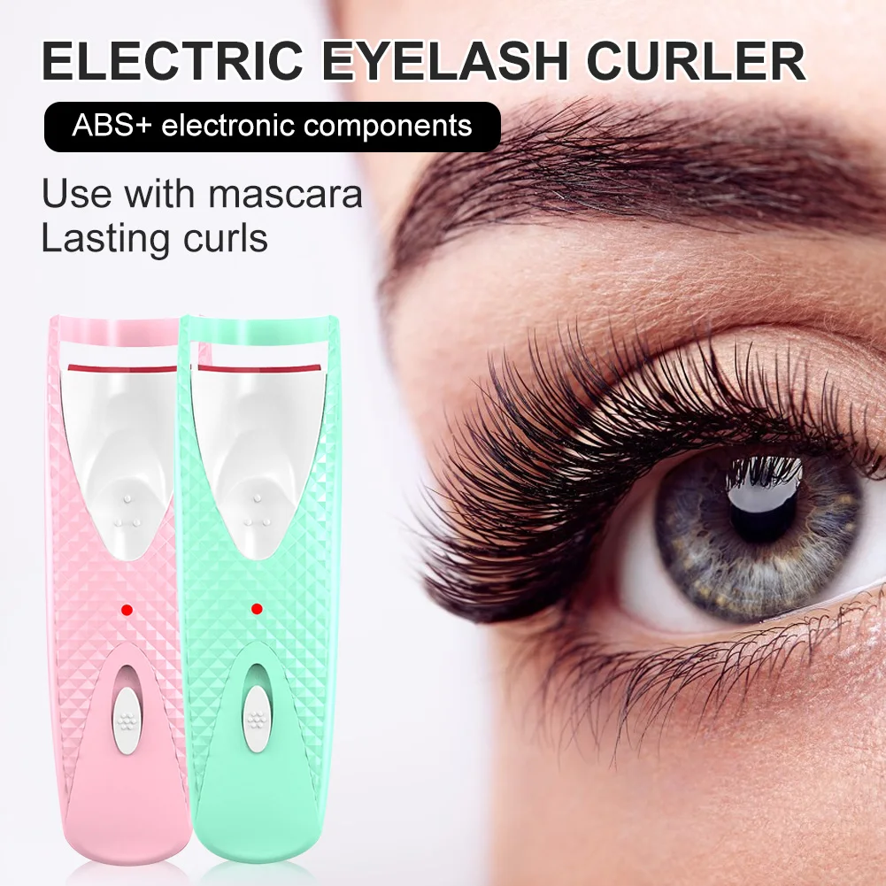 

Heated Eyelash Curler Fast Heating Eye Lash Heater Wand For Natural Long Lasting Lashes Curling Tool Women Makeup Tool