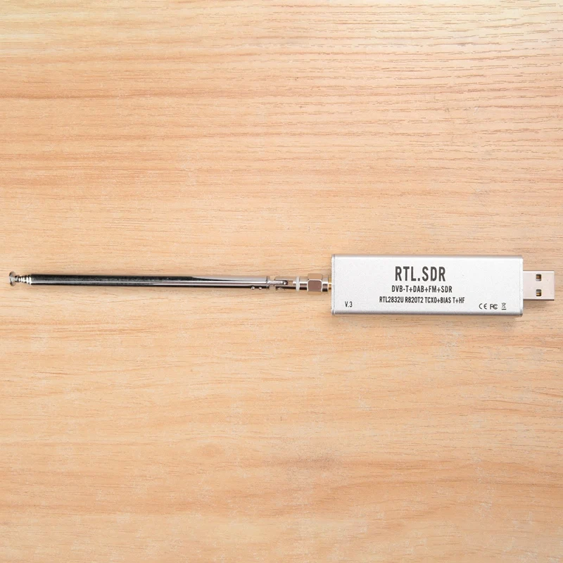 RTL-SDR R820T2 V3 тюнер + телескопический антенный базовый комплект аксессуаров