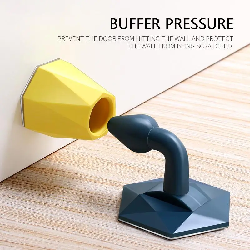 

Mute Silicone Door Stopper Self Adheisve Anti-bump Door Holder Silicone Buffer Device Mute Non-punch Door Anti-collision Device