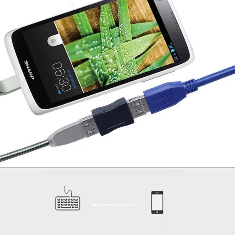 1 шт. адаптер OTG 5pin F/M Mini USB Micro | Компьютеры и офис