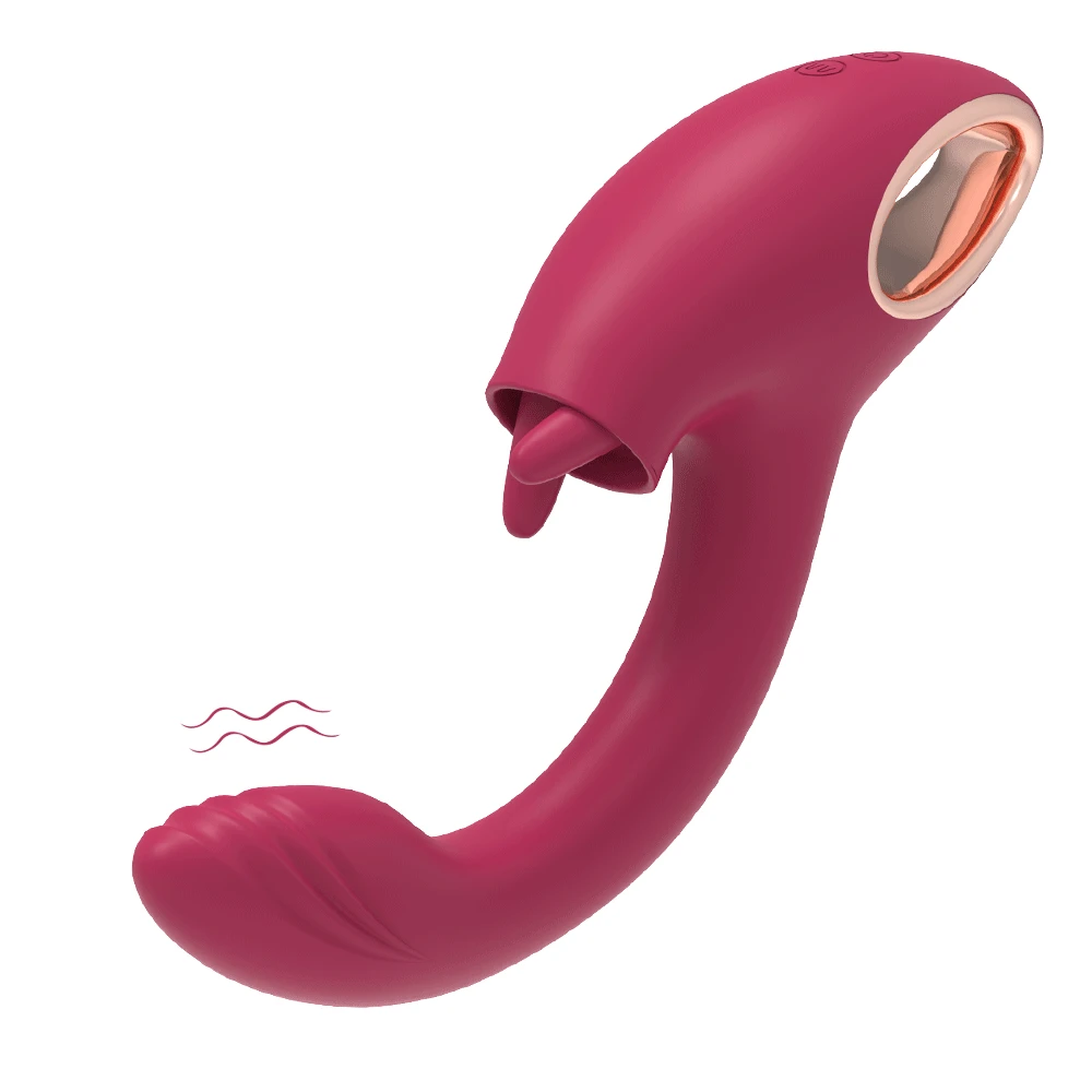 Вибратор для женщин 2 в 1 машина лизания стимулятор клитора точка G мощный