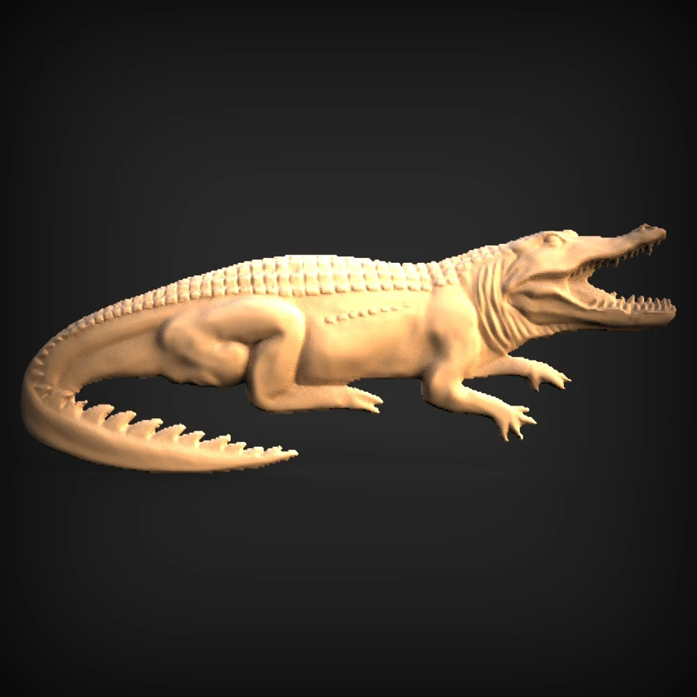 

Аллигатор Крокодил STL 3D модель цифровой рельефный напильник для маршрутизатора с ЧПУ гравировка резьба Artcam Aspire (An18)