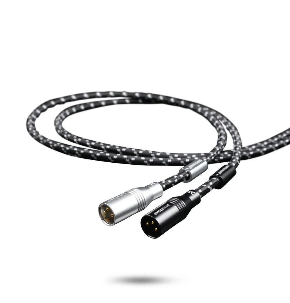

CopperColour CC Water audiophile Audio cable XLR interconnect cord pair with Gold-plated XLR connector Customizable length