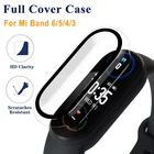 Чехол + 3D Защитная пленка для Xiaomi Mi Band 6 5 4 3 Полное покрытие Защита экрана для смарт-часов Mi4 Mi3 полноэкранная защита
