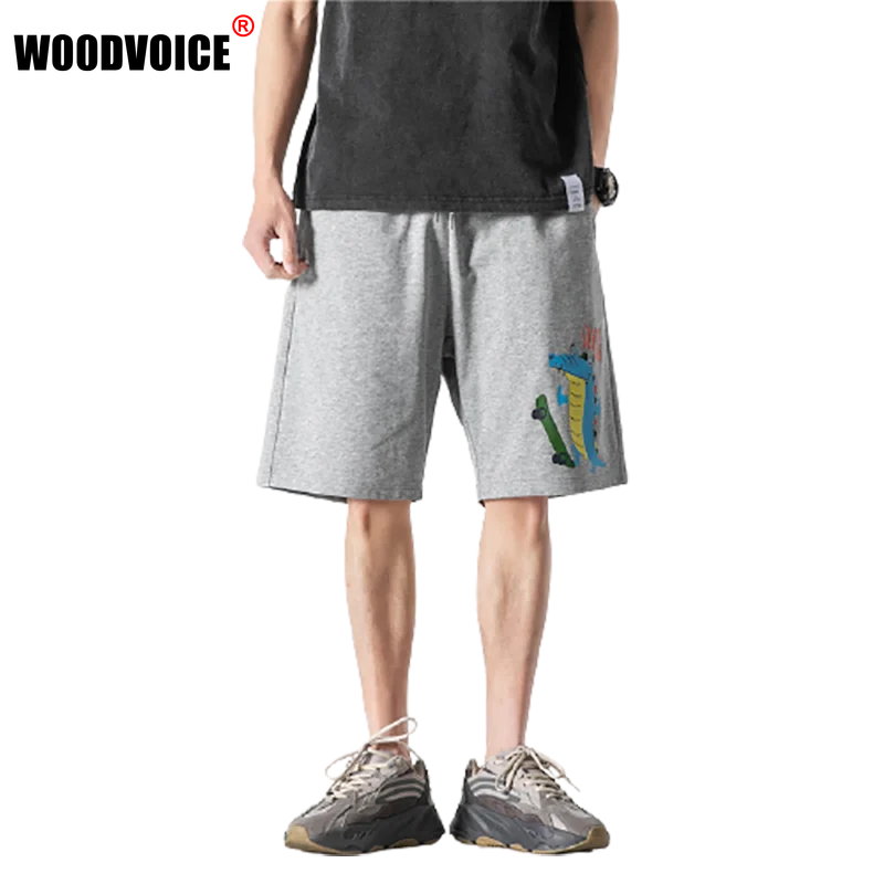 

Men's Shorts Summer Thin Sweatpants Loose Outer Wear Beach Five-point Pants Fashion Printing Boys Ice Breathable Sports Pants