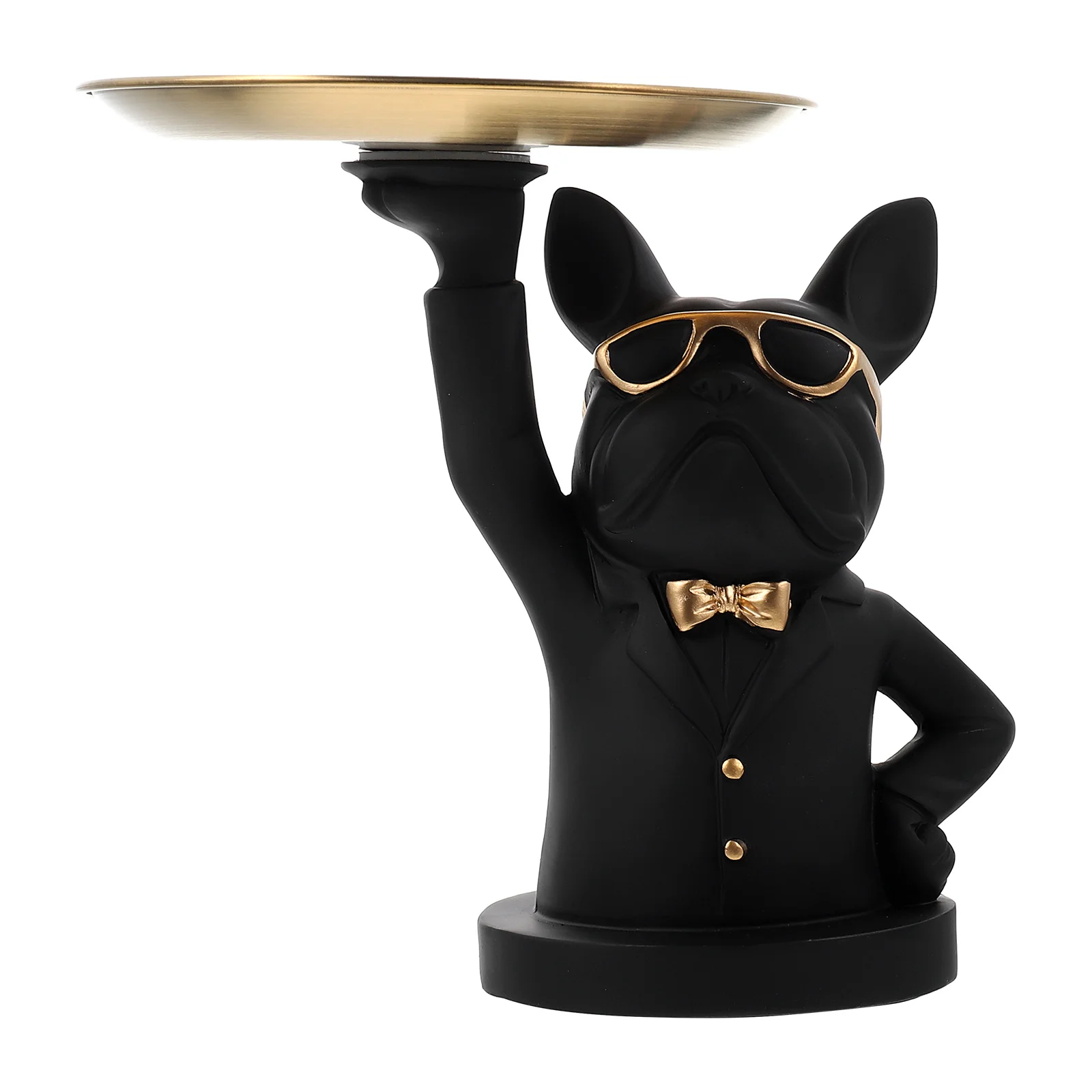 

Tray Dog Holder Serving Dish Key Jewelry Plate Sculpture Storage Statue Animal Ring Dishes Cake Stand Bowl Trinket Candy Desk