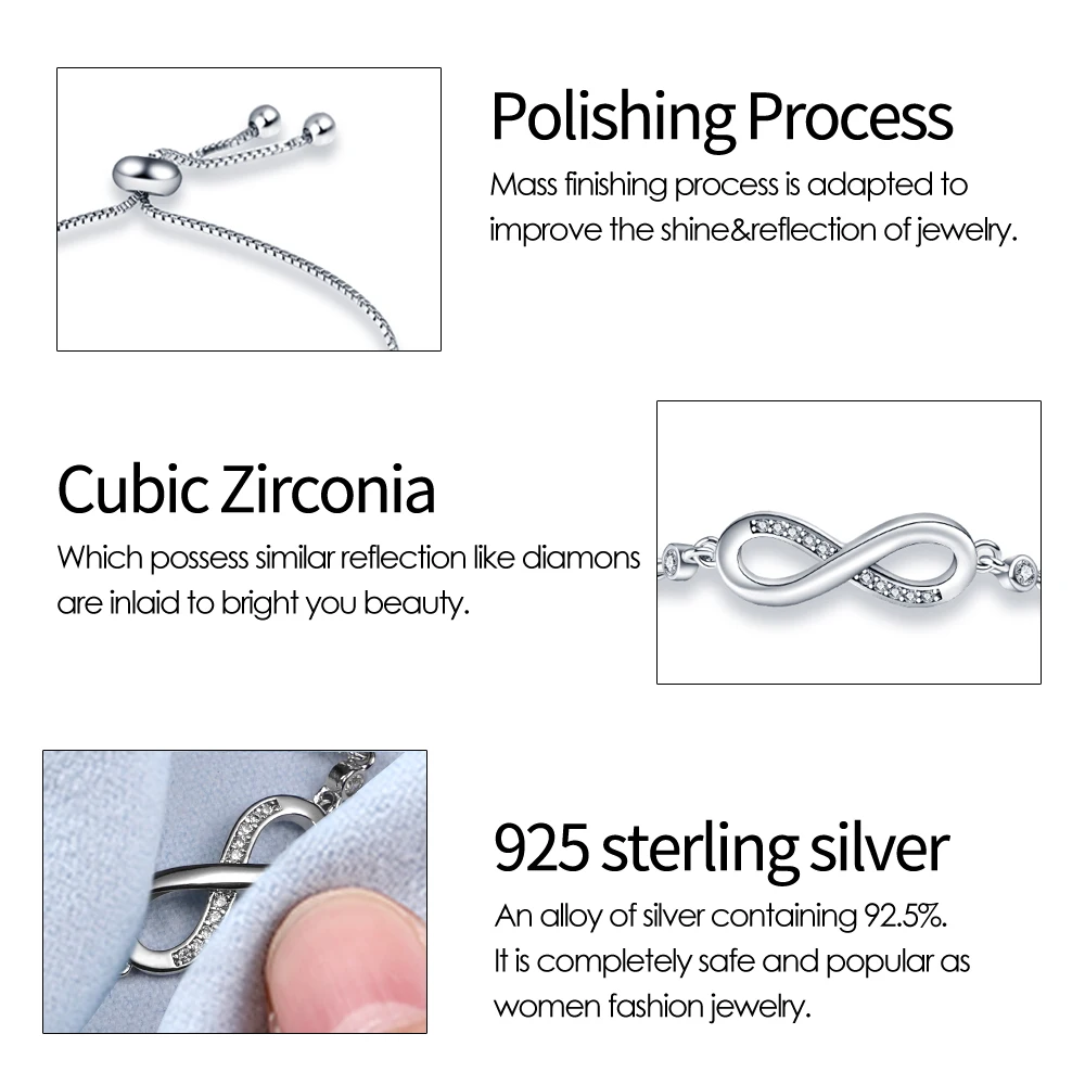 Bracelet en argent Sterling 100%, Design Original, perles, breloques, bricolage, fabrication de bijoux, éblouissant, Bracelet en chaîne CZ pour femmes, offre spéciale