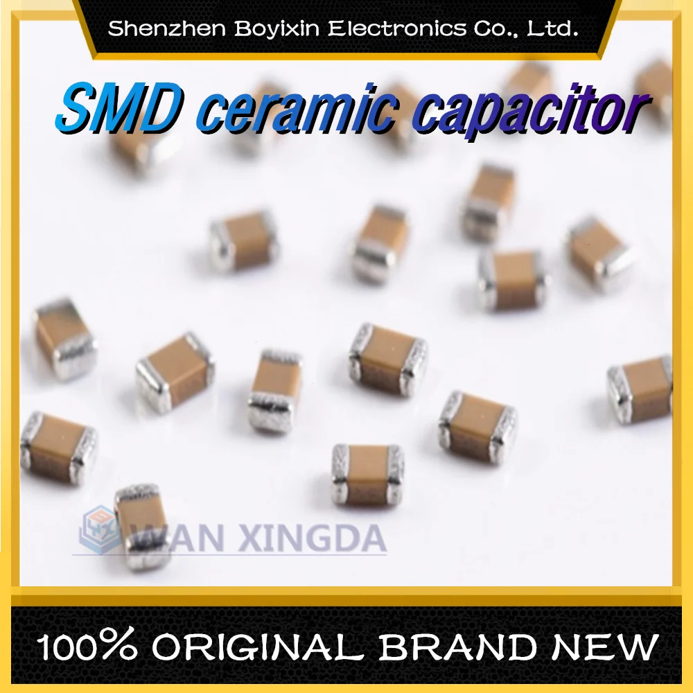 100Pcs SMD ceramic capacitor 0201 0402 0603 0805 1pF 3.5pF 6.8pF 82pF 100pF 1nF 10nF 1uF 10uF 100nF 220pF 22nF 220nF  47nF 47uF