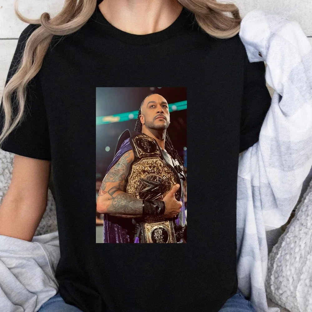 Футболка с принтом Wrestler Damian Priest топ Fan Trend рубашка унисекс короткими рукавами в