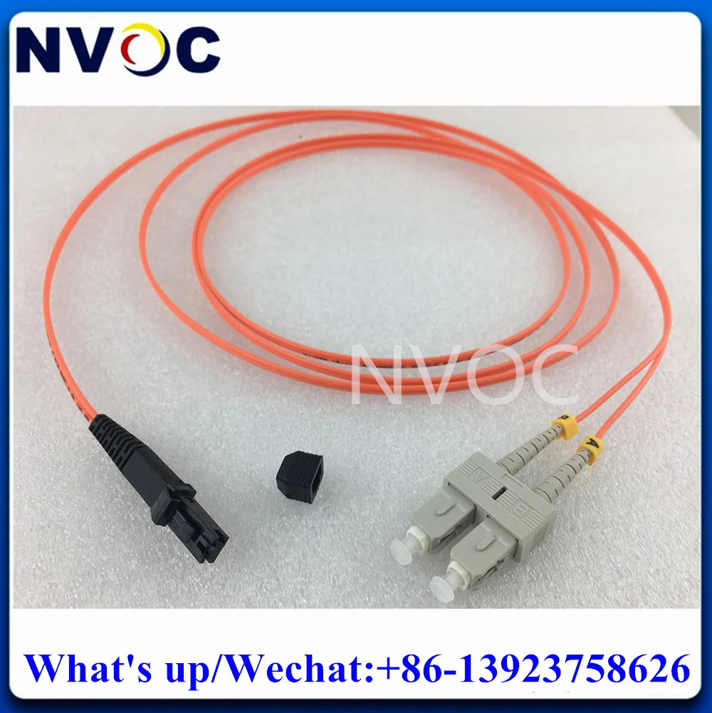 

2Pcs MM,OM1 62.5/125,Duplex,2M,1.8mm LSZH Orange Cable,MTRJ-SC/FC/ST/LCUPC Multi Mode Fiber Optic Patch Cord Jumper Connectors