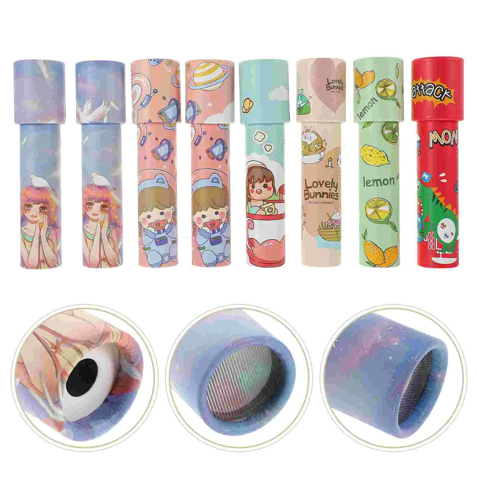 

8pcs Funny Rotating Kaleidoscope Toys Children Early Educational Playthings