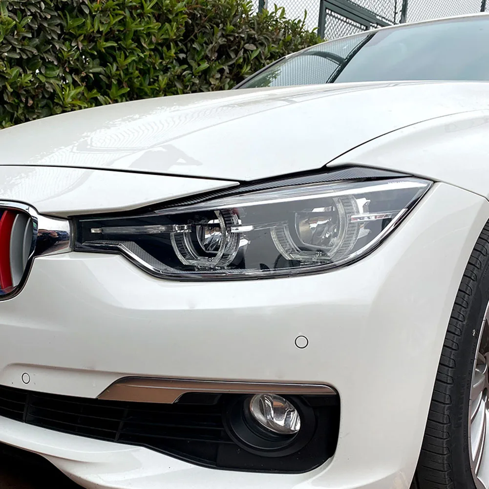 

Car Stickers Headlight Cover For BMW 3 Series F30 Sedan F31 Wagon 10.2011-07.2018 Carbon Fiber Long Life UV Resistant