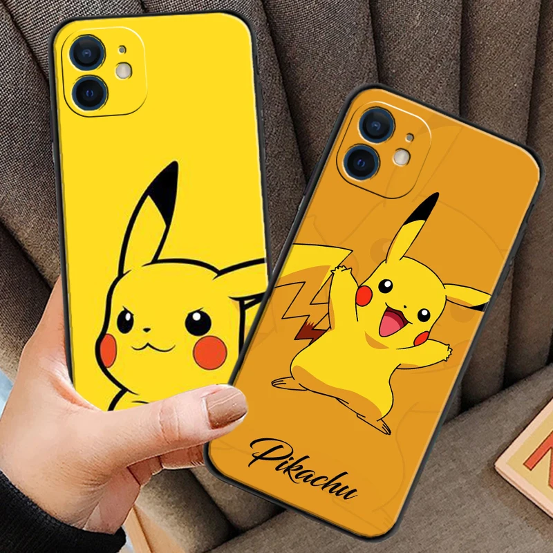 

Pokémon Anime Phone Cases For iPhone 11 12 Pro MAX 6S 7 8 Plus XS MAX 12 13 Mini X XR SE 2020 Soft TPU Carcasa Coque Back Cover