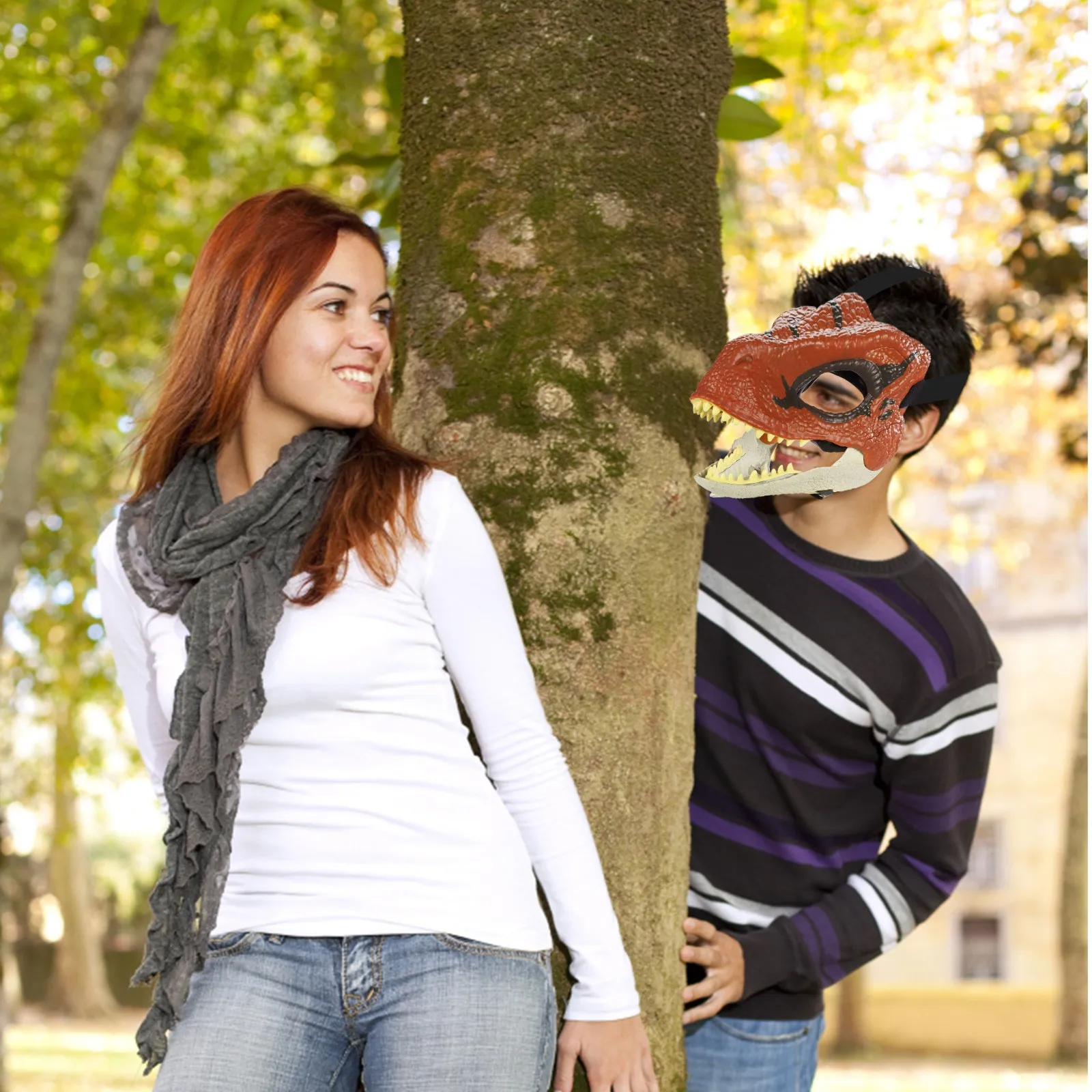 Хэллоуин динозавр дневная маска латексная ужасная шляпа маски принадлежности