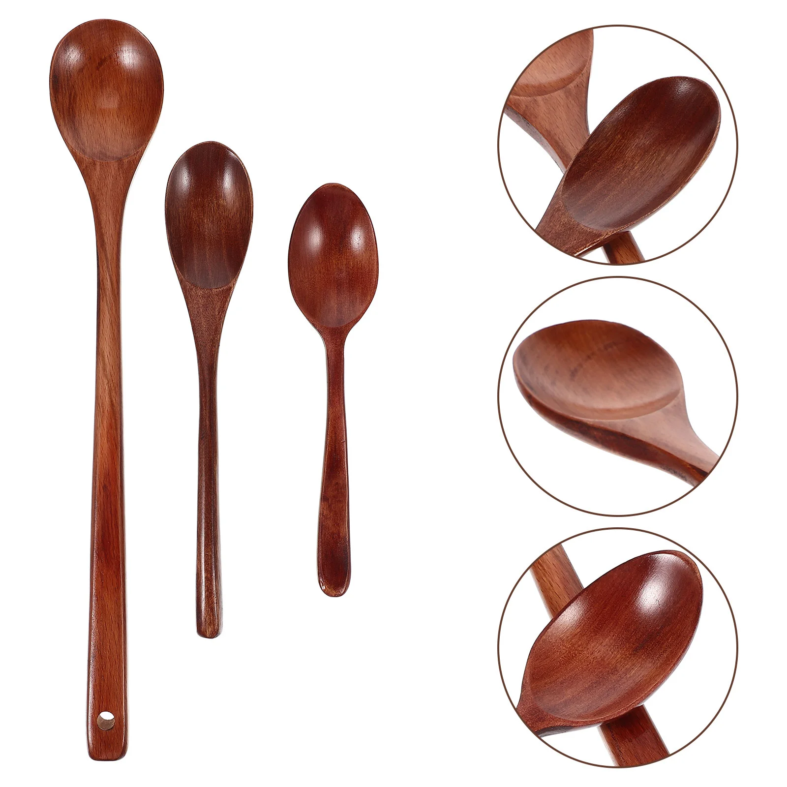 

Spoon Spoons Wooden Wood Japanese Dessert Ramen Eatingsoupladle Tea Cocktail Yogurt Pudding Basting Teaspoon Honey Appetizer Jam