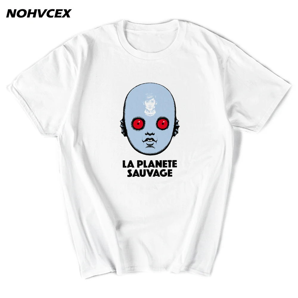 

Футболка с фантастической планетой, мужские хлопковые футболки, научная фантастика, странная фотосессия, графическая футболка с коротким р...
