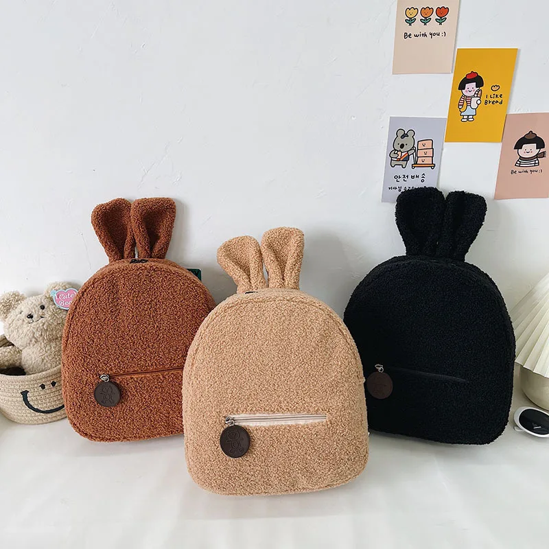 Bear Backpacks Portable Children Travel Shopping Rucksacks Women's Cute Bear Shaped Shoulder Backpack
