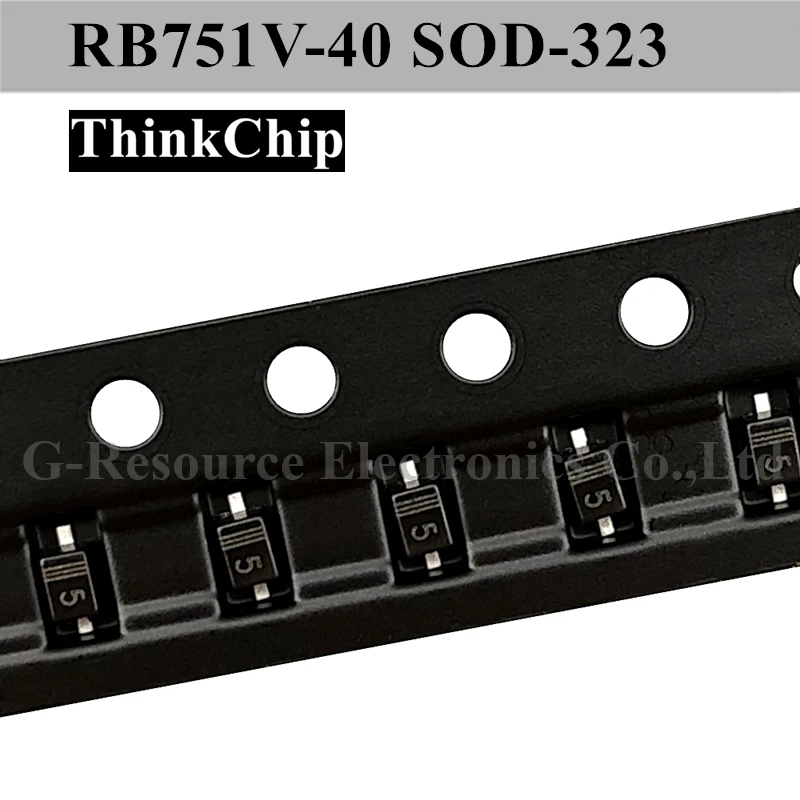 

(100pcs) RB751V-40 SOD-323 0805 SMD schottky diode RB751V RB751 (Marking 5)