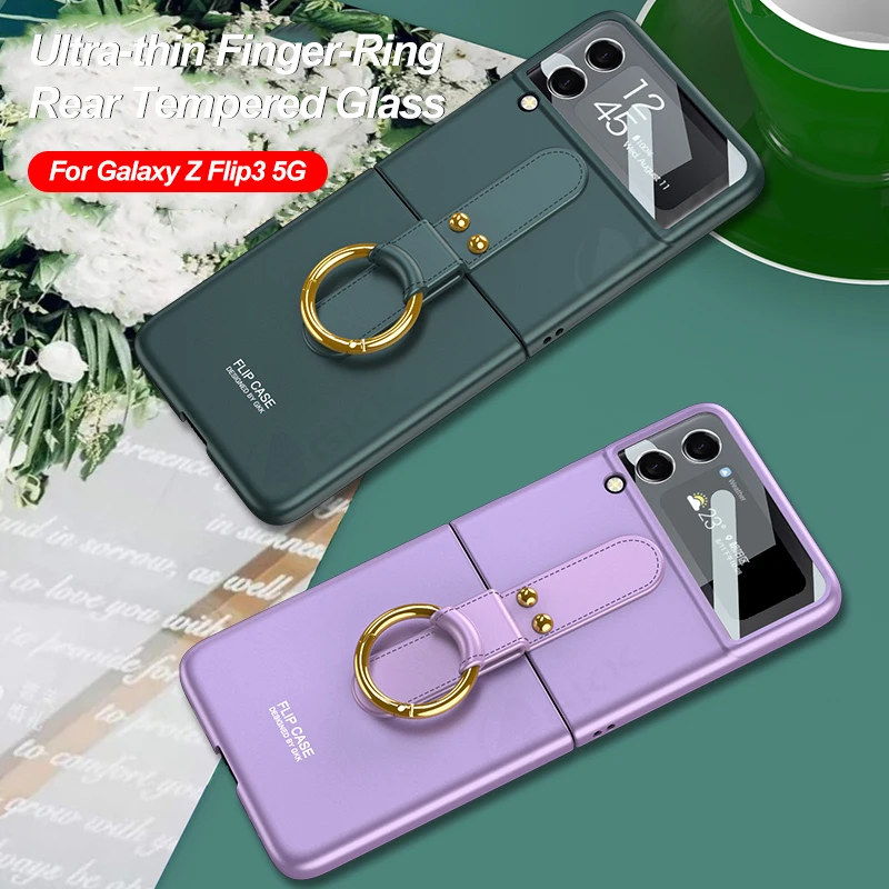 

Чехол для телефона Samsung Galaxy Z Flip 3 5G, ультратонкий с защитой задней панели, жесткий матовый пластиковый чехол для Samsung Z Flip3 5G
