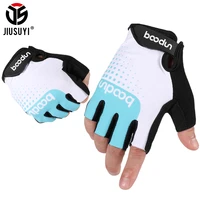 cycling bike bicycle half finger gloves men women summer gym fitness non slip shockproof breathable sports fingerless mittens