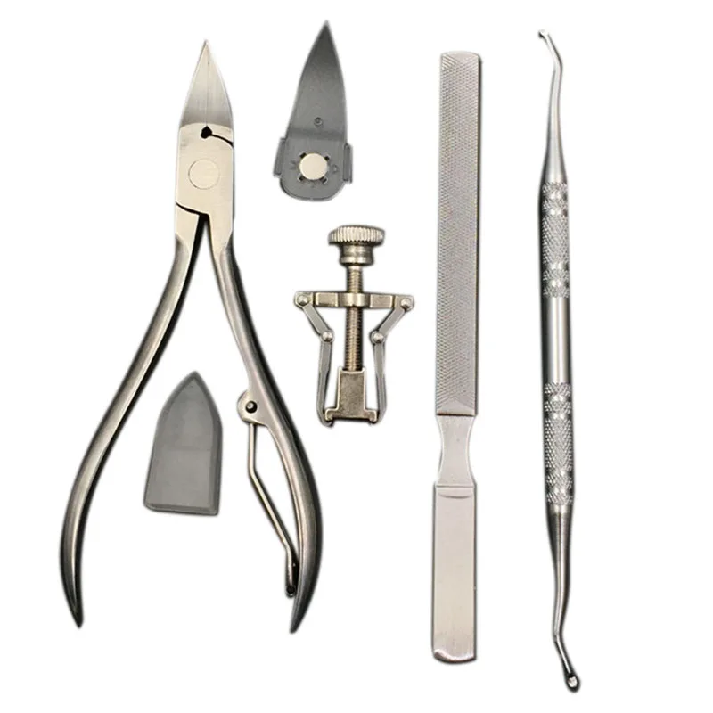 

Cuticle Remover Kit Nail Clipper Trimmer For Cuticle Ingrown Nails Pedicure & Manicure Corrector Fixer Foot Care Tool Silver