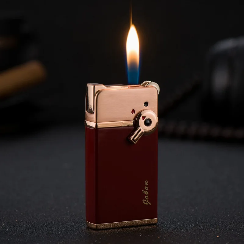 

Double Fire Straight Into The Open Fmale Lighter Windproof Metal Protable Inflatable Ligjhter Smoking Accesoories Men Gift