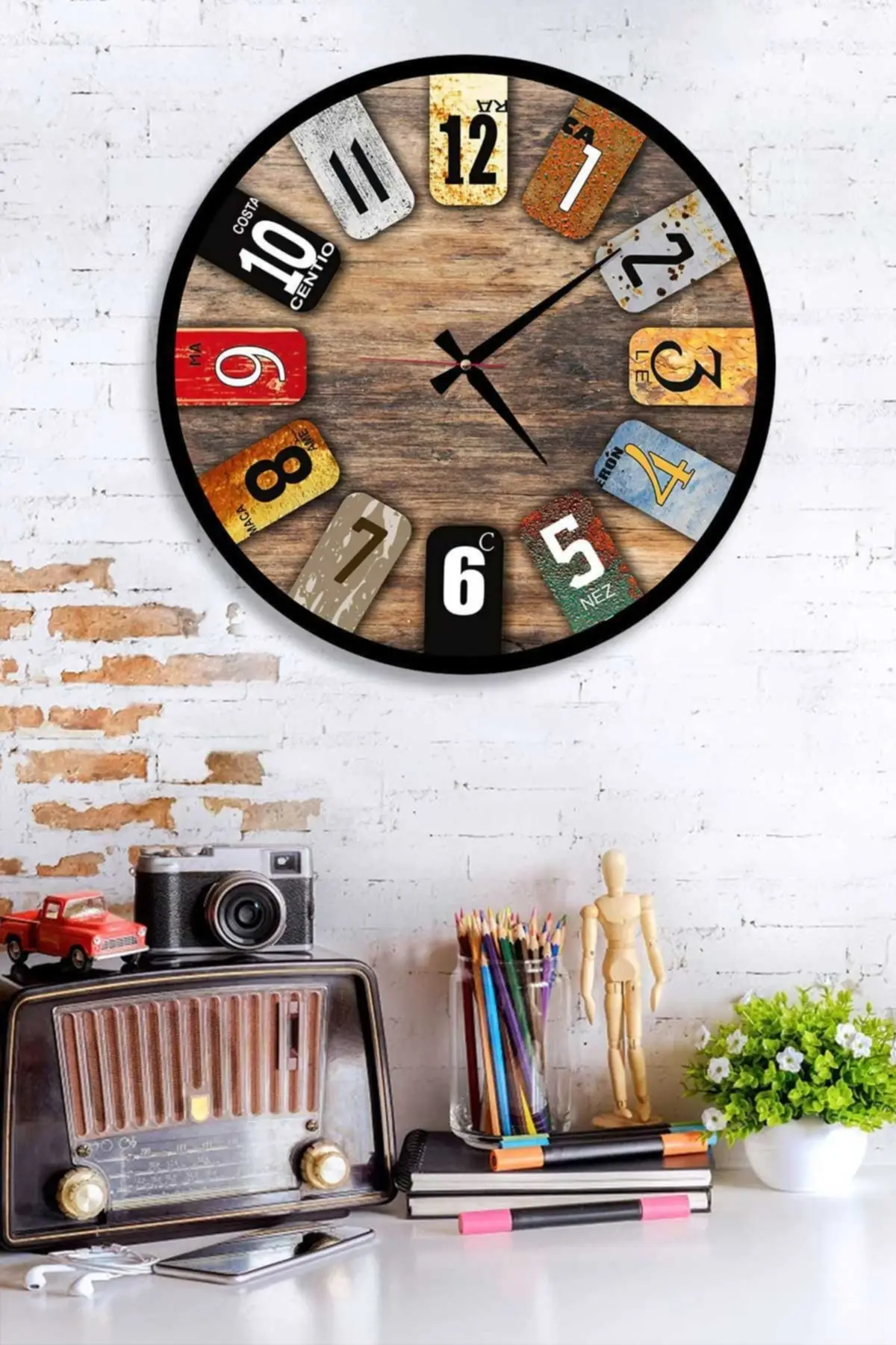 Деревянные настенные часы европейская модель современный дизайн подходит для