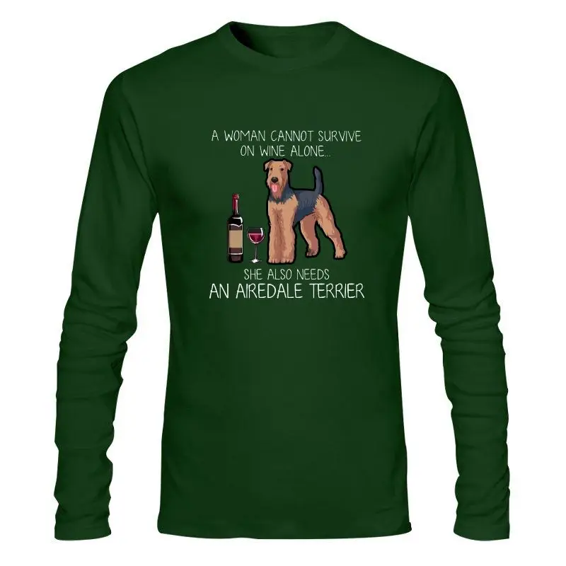 

Man Clothing New Wine And Airedale Terrier